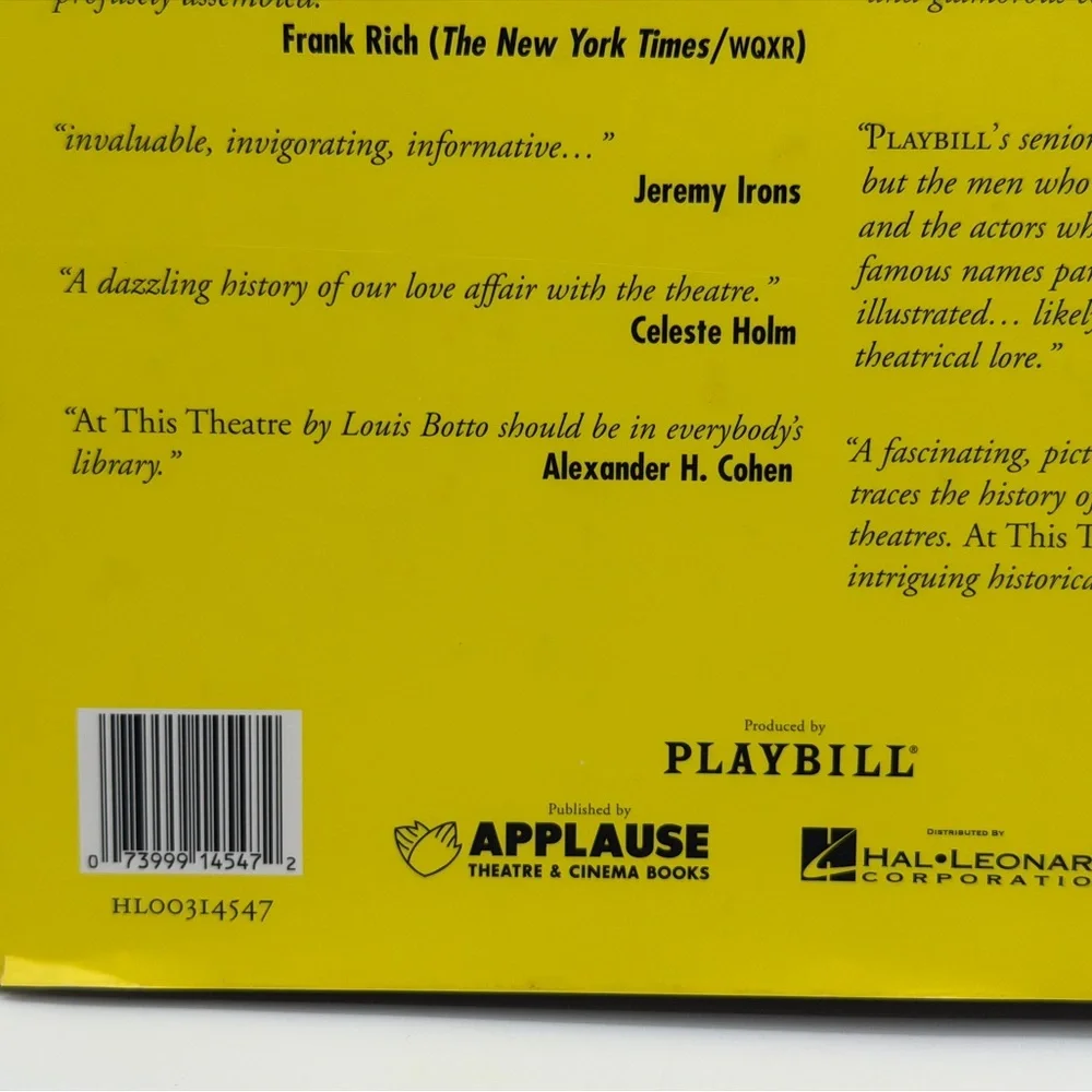 At This Theatre: 100 Years of Broadway Shows, Stories and Stars by Louis Botto